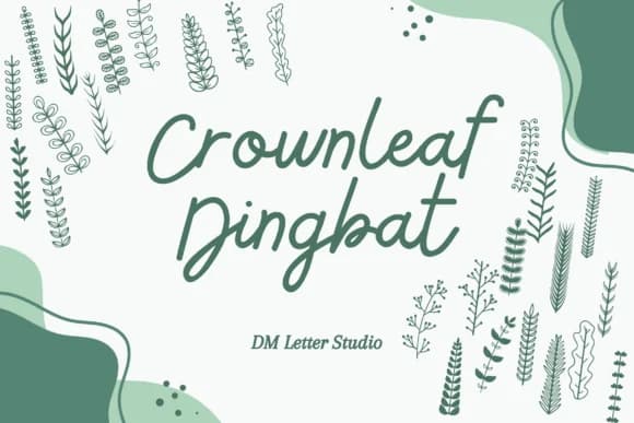 Crownleaf Dingbat by Sharon ( DmStudio ) — Dingbats Font