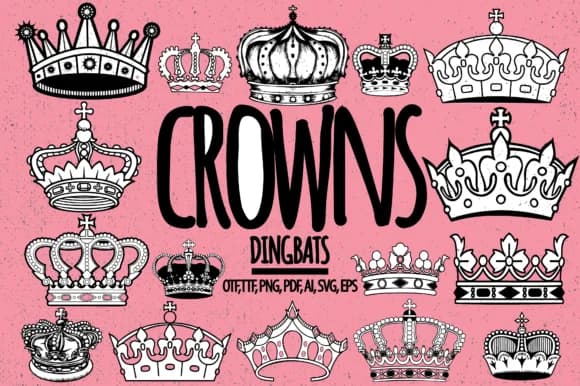 Crowns by Minimalistartstudio — Dingbats Font