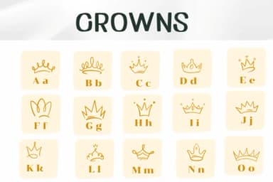 Crowns by Ketsarin — Dingbats Font — thumbnail 3