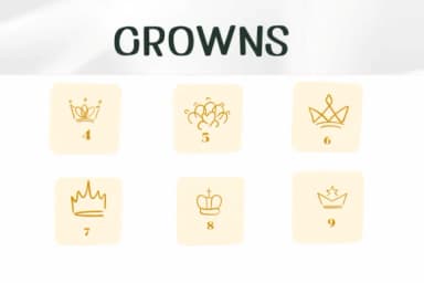 Crowns by Ketsarin — Dingbats Font — thumbnail 4