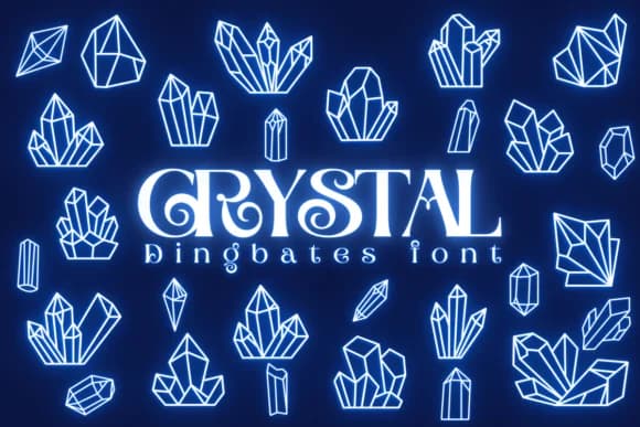 Crystal by Chonada — Dingbats Font