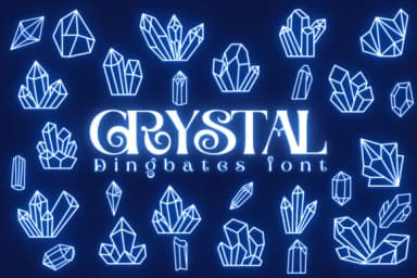 Crystal by Chonada — Dingbats Font — thumbnail 1