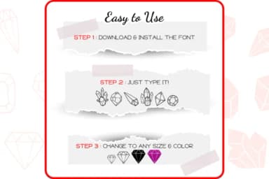 Crystal by WADLEN — Dingbats Font — thumbnail 4