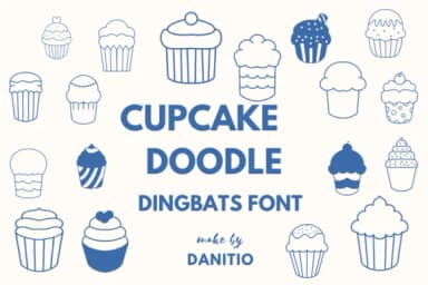 Cupcake by danita.kukkai — Dingbats Font — thumbnail 1