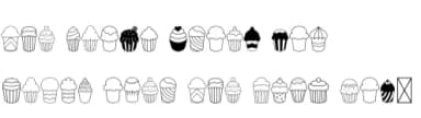 Cupcake by danita.kukkai — Dingbats Font — thumbnail 7