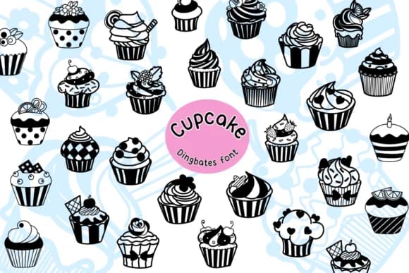 Cupcake by Chonada — Dingbats Font