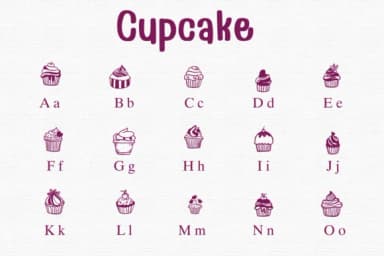 Cupcake by Sontaya — Dingbats Font — thumbnail 2