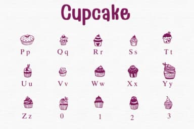 Cupcake by Sontaya — Dingbats Font — thumbnail 3