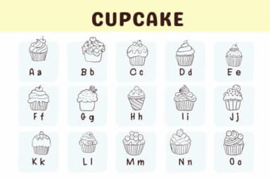 Cupcake by Sirinart — Dingbats Font — thumbnail 2