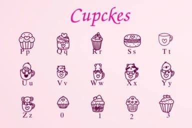 Cupckes by Nongyao — Dingbats Font — thumbnail 3