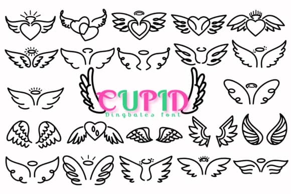 Cupid by Chonada — Dingbats Font