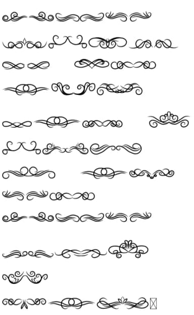 Cursive Divider by CraftedType Studio — Dingbats Font — thumbnail 5