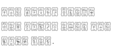 Cursive Flashcards Letters &amp; Numbers by AntarArt — Dingbats Font — thumbnail 6