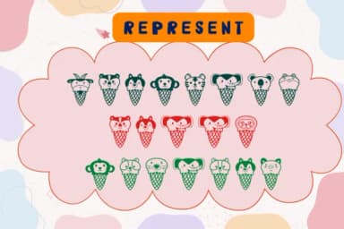 Cute Animal Ice Cream by danita.kukkai — Dingbats Font — thumbnail 3