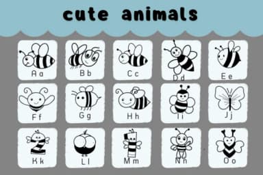 Cute Animals by Natchuta — Dingbats Font — thumbnail 2