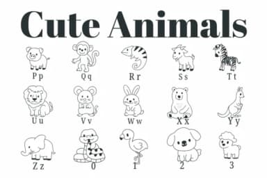 Cute Animals by Suphitchaya — Dingbats Font — thumbnail 3