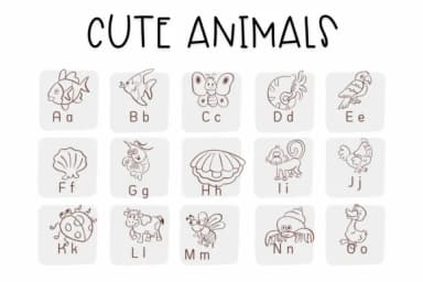 Cute Animals by Sirinart — Dingbats Font — thumbnail 2