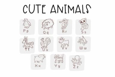 Cute Animals by Sirinart — Dingbats Font — thumbnail 3