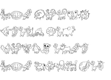 Cute Animals by Sirinart — Dingbats Font — thumbnail 8