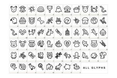 Cute Animals by YandiDesigns — Dingbats Font — thumbnail 2