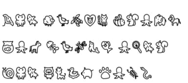 Cute Animals by YandiDesigns — Dingbats Font — thumbnail 6