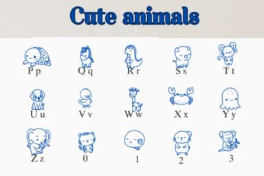 Cute Animals by Nongyao — Dingbats Font — thumbnail 3
