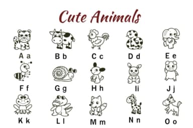 Cute Animals by Nun Sukhwan — Dingbats Font — thumbnail 2
