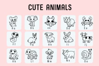 Cute Animals by Chada Art — Dingbats Font — thumbnail 2