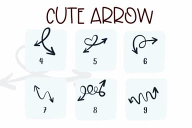 Cute Arrow by Sirinart — Dingbats Font — thumbnail 4