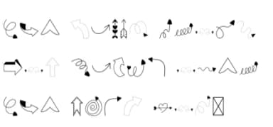 Cute Arrows by danita.kukkai — Dingbats Font — thumbnail 6