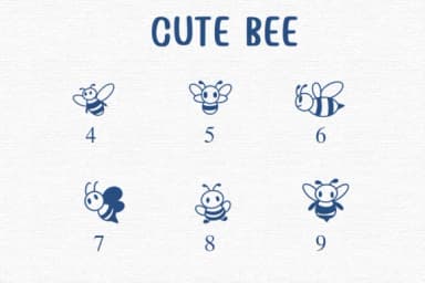 Cute Bee by Sontaya — Dingbats Font — thumbnail 4