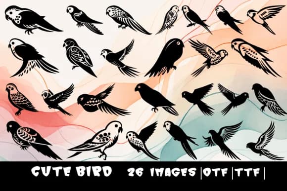 Cute Bird by MOMAT THIRTYONE — Dingbats Font
