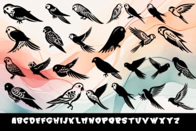 Cute Bird by MOMAT THIRTYONE — Dingbats Font — thumbnail 2