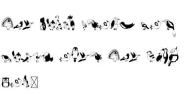 Cute Bird Set One by Danita.kukkai — Dingbats Font — thumbnail 6