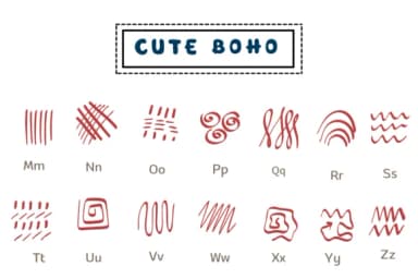 Cute Boho by PraewDesigns — Dingbats Font — thumbnail 3