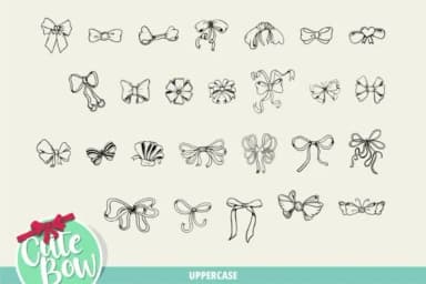 Cute Bow by onoborgol — Dingbats Font — thumbnail 2