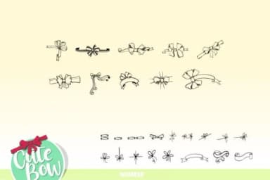 Cute Bow by onoborgol — Dingbats Font — thumbnail 4
