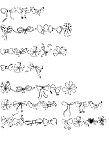 Cute Bow by onoborgol — Dingbats Font — thumbnail 7