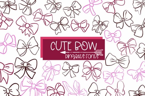 Cute Bow by Sirinart — Dingbats Font