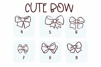 Cute Bow by Sirinart — Dingbats Font — thumbnail 4