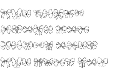 Cute Bow by Sirinart — Dingbats Font — thumbnail 8