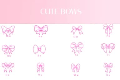 Cute Bows by Heartcraft Atelier — Dingbats Font — thumbnail 3