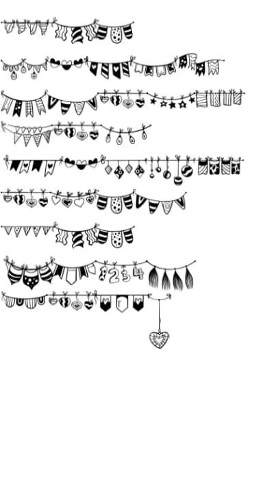 Cute Bunting by onoborgol — Dingbats Font — thumbnail 7