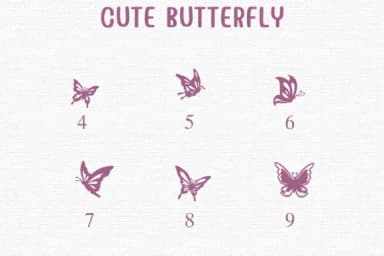 Cute Butterfly by Sontaya — Dingbats Font — thumbnail 4