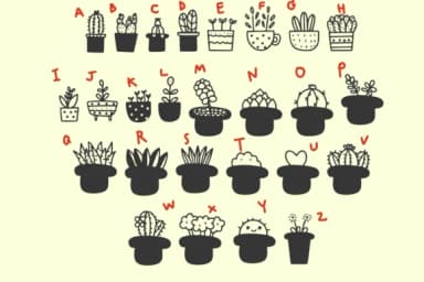 Cute Cactus by Foam-Design Store — Dingbats Font — thumbnail 3