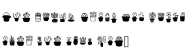 Cute Cactus by Foam-Design Store — Dingbats Font — thumbnail 6