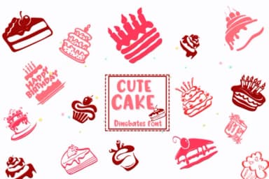 Cute Cake by PraewDesigns — Dingbats Font — thumbnail 7