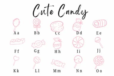 Cute Candy by Suphitchaya — Dingbats Font — thumbnail 2