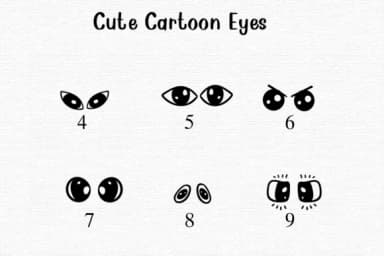 Cute Cartoon Eyes by Nongyao — Dingbats Font — thumbnail 4