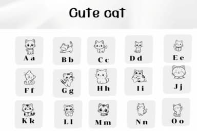 Cute Cat by Ketsarin — Dingbats Font — thumbnail 2
